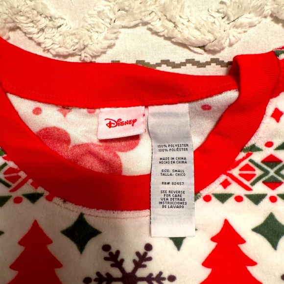 NWOT Disney Mickey Holiday Small Pajama Set - Picture 3 of 3